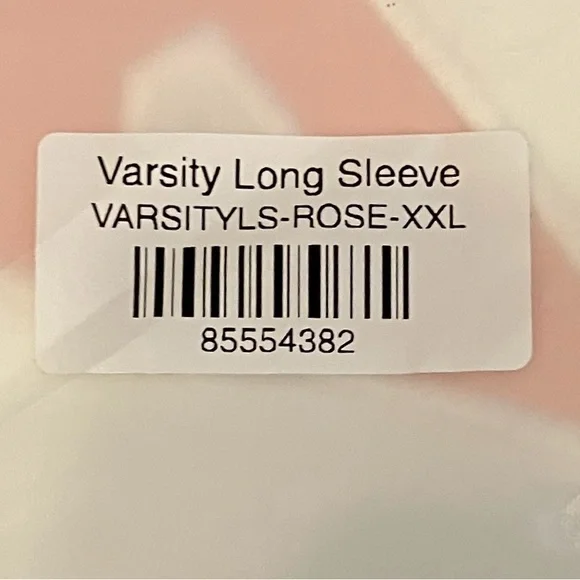 PARKE XXL Hometown Varsity Long Sleeve T Shirt (Rose) - Picture 6 of 7